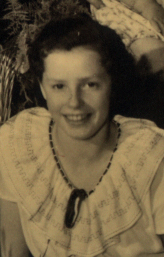 Elizabeth van Zoelen. Foto genomen op 8 augustus 1950. Foto uit het familiearchief van cornelis *1931